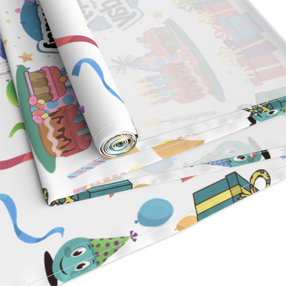 Happy Birthday Cake and Fun Pattern | Table Runner | Far Out Prints & Co.