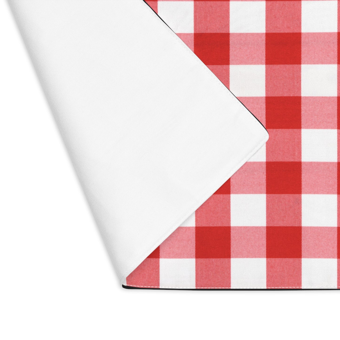 Checkered Red and White Placemat, 1pc -  by Far Out Prints & Co.