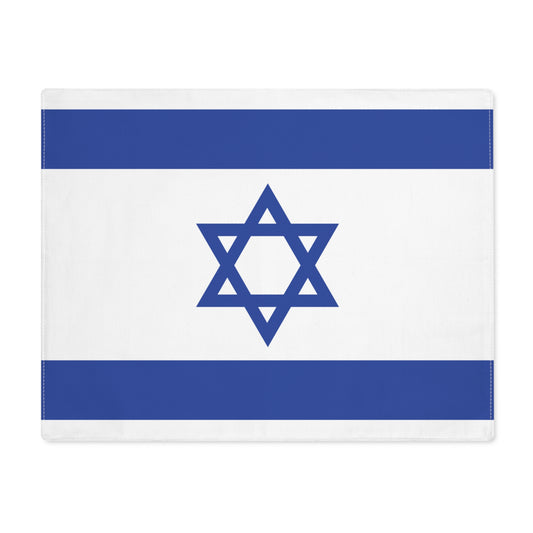 Flag of Israel - Israeli Zionist Yom Hatzmaut Independance Day - Placemat, 1pc -  by Far Out Prints & Co.