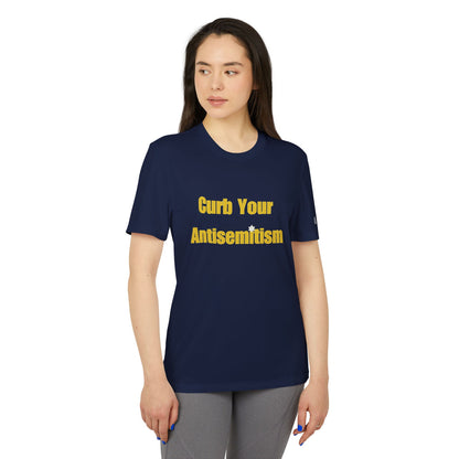 Curb Your Antisemitism Stand Against Hate Israel Shirt Tee Gift Present Jewish T Shirt Customized Unisex Sport T-Shirt Personalized Him Her