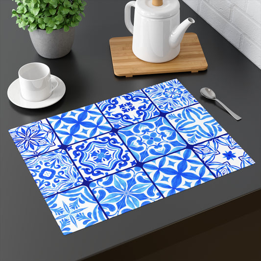 Morrocan Pattern - Traditional Design - Placemat, 1pc -  by Far Out Prints & Co.