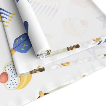 Hannukah Hanuka Hanukkah Chanukah Chanuka Chanukkah Channukah Chanukka 3 | Jewish Holiday Themed | Table Runner