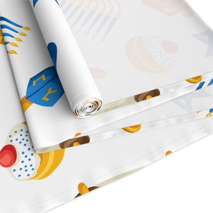 Hannukah Hanuka Hanukkah Chanukah Chanuka Chanukkah Channukah Chanukka 3 | Jewish Holiday Themed | Table Runner