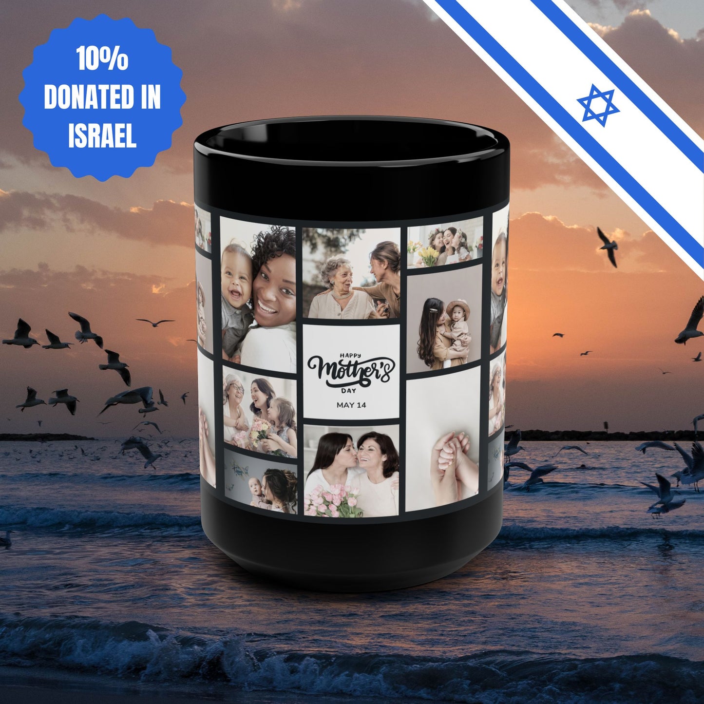 Custom Collage Mug, 15oz Customised Photo Mug, Mother's Day Gift, Personalized Mug, Customized Mug, Coffee Mug, Graduation Present