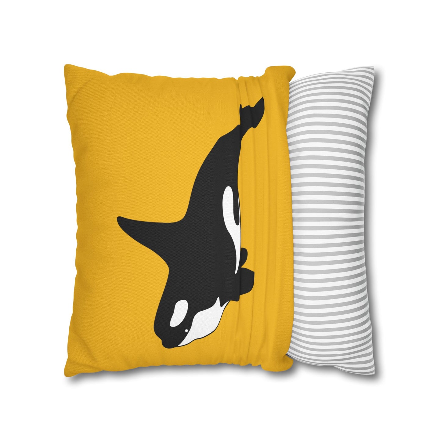 Square Pillowcase Gift Present Him Her His Her Adult Kid Home Decor House Couch Sofa Orca Killer Whale Marine Ocean Conservation Lovers