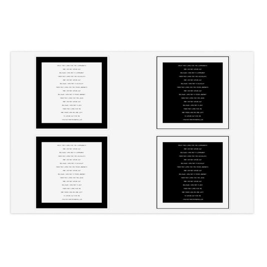 First They Came for the Communists Quote Israeli Support Israel Jewish Judaism Judaica Sticker Sheet Bundle, 10pcs by Far Out Prints & Co