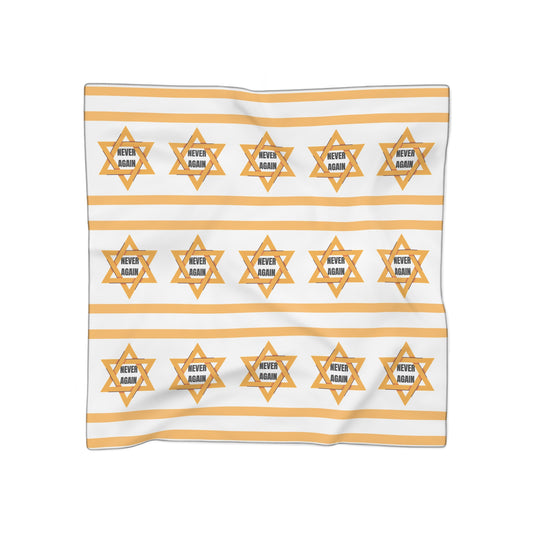 Never Again Scarf Jewish Judaism Judaica Israel Israeli Art | by Far Out Prints & Co