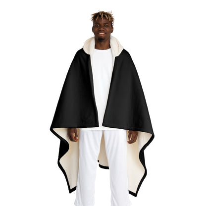 Eat Sleep Scuba - Hooded Sherpa Fleece Blanket - by Far Out Prints & Co.