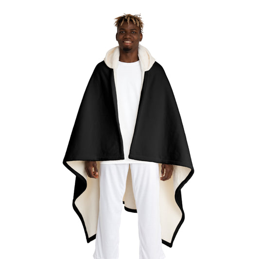 Eat Sleep Scuba - Hooded Sherpa Fleece Blanket - by Far Out Prints & Co.