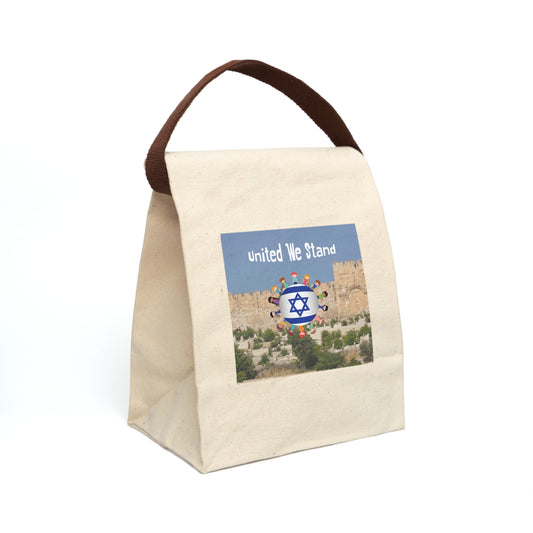 Purim Sameah Celebration - United We Stand - Mishloah Manot Lunch Bag, Unique Support Israel Gift for Purim