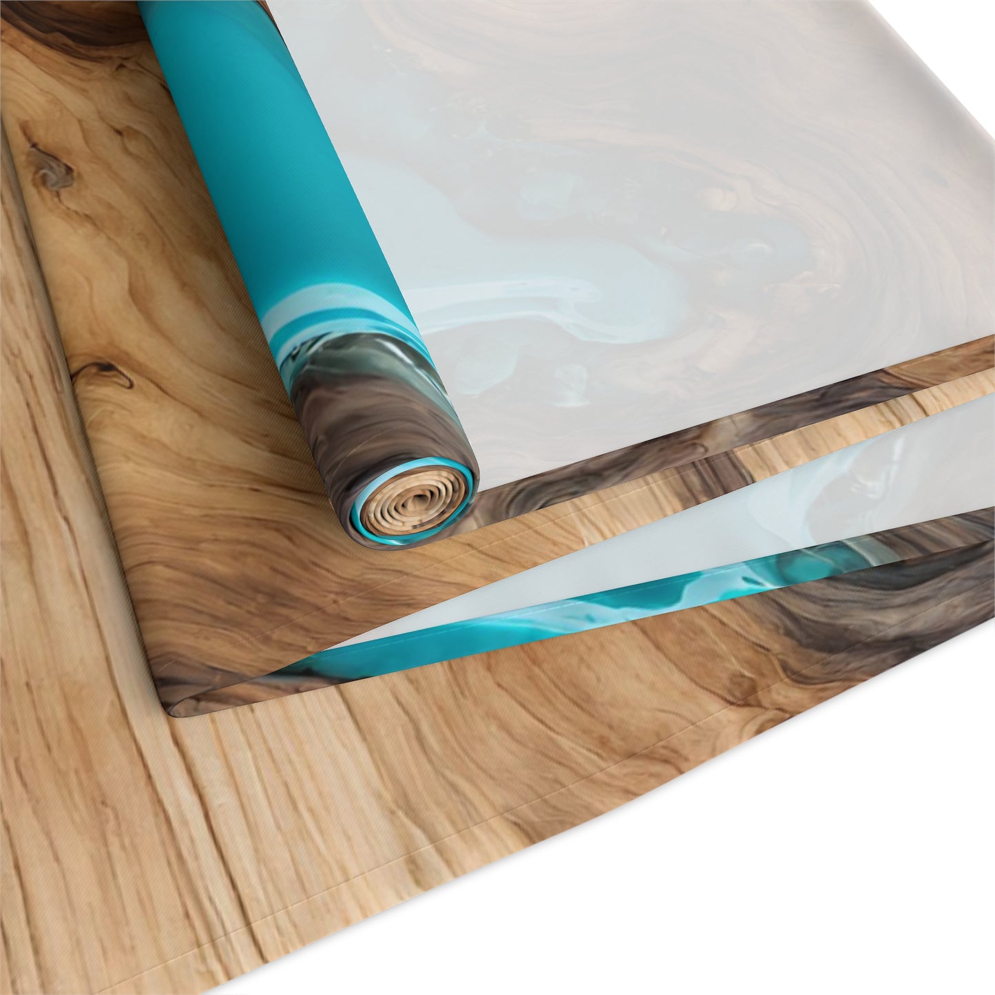Wood Epoxy Resin Turqoise Design Table Runner Israel Israeli Judaism Judaica Jewish Gifts Presents Him Her | by Far Out Prints & Co.