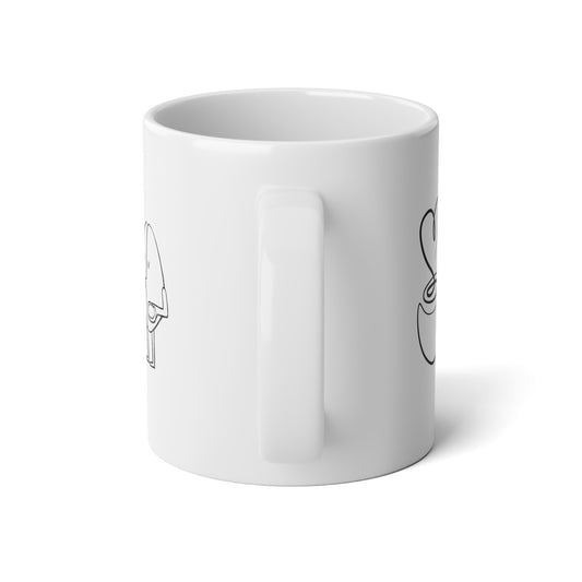 We Are Going To Need A Bigger Mug - Jumbo Mug, 20oz - Coffee Lovers Cafe - by Far Out Prints & Co.