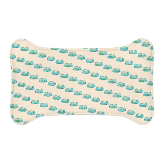Dogs and Cats Bowls Pattern - Pet Feeding Mats - Pets Present Feeding Gift Animal Lovers Gifts Him Her Dog Cat Presents Animals