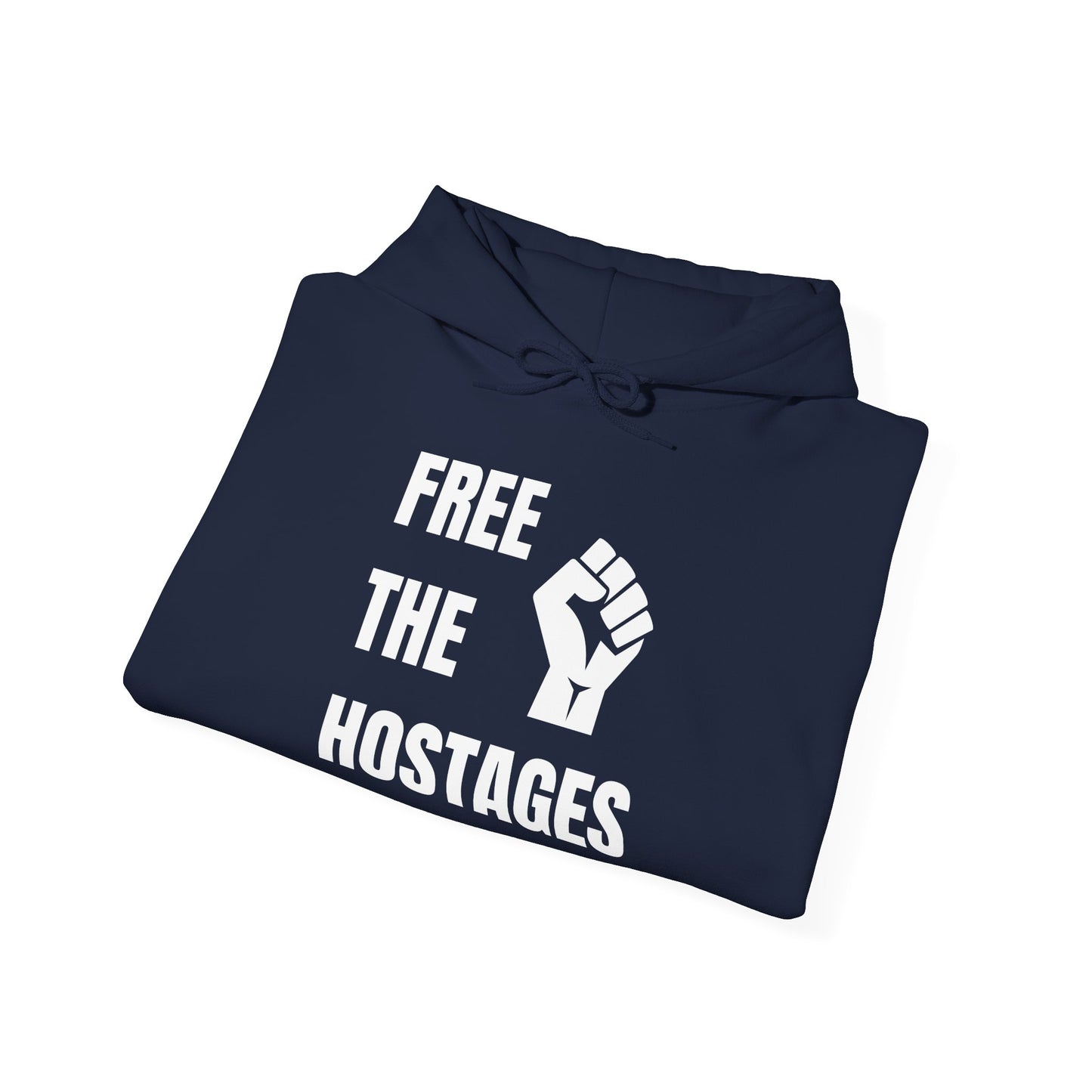 Free The Hostages | Unisex Hooded Sweatshirt | Israel Israeli Jewish Judaism Bring Them Home Stand With Us | by Far Out Prints & Co.