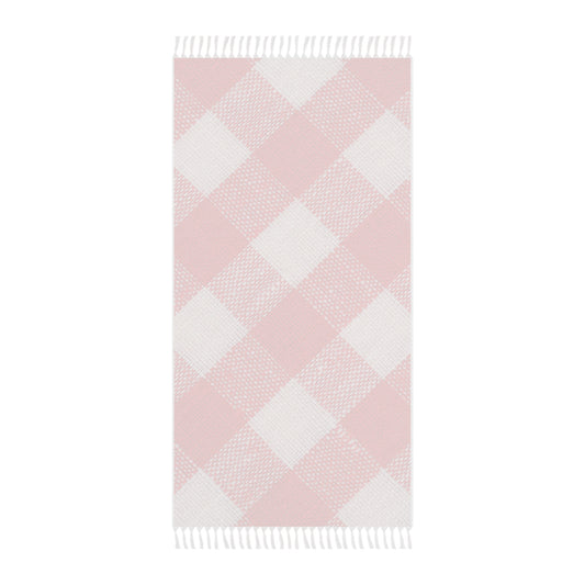 Gingham Red and White Checkered Picnic Style | Boho Beach Cloth | by Far Out Prints & Co.