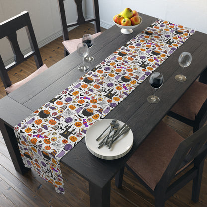 Halloween Decorations | Festive Holiday Themed Kitchen Dining Table Decor | Table Runner | Far Out Prints Co.
