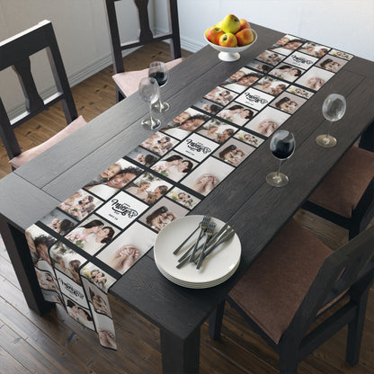 Custom Photo Collage Table Runner