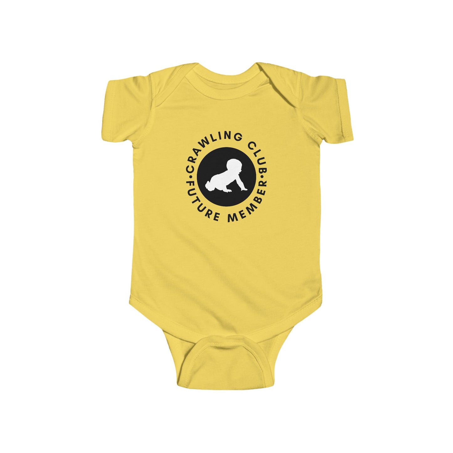 Crawling Club Future Member Infant Fine Jersey Bodysuit | Funny Mommy Gifts Newborn Baby Shower Presents Birthday