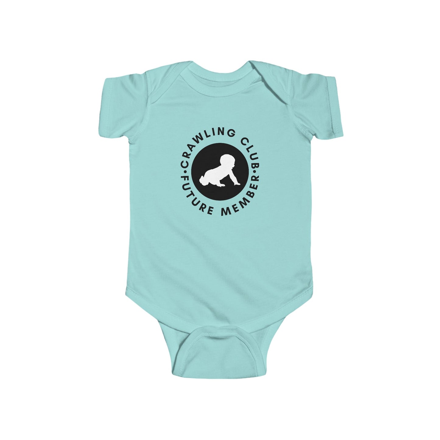 Crawling Club Future Member Infant Fine Jersey Bodysuit | Funny Mommy Gifts Newborn Baby Shower Presents Birthday