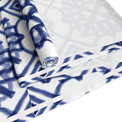 Moroccan Design Pattern 1 | Jewish Holiday Themed | Table Runner | by Far Out Prints & Co.
