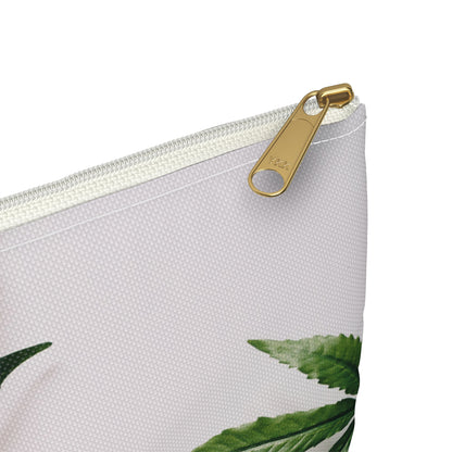 Medicine Cannabis Pattern - Accessory Pouch White - Stoner Cannabis Weed Jewish Israeli Israel - by Far Out Prints & Co.