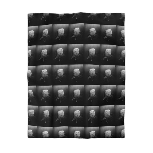 Duvet Cover Blanket for Him or Her Gift Ocean Lover Present Whale Shark Black and White Duvet Cover Adult Kid Home Decor House Blanket Cover