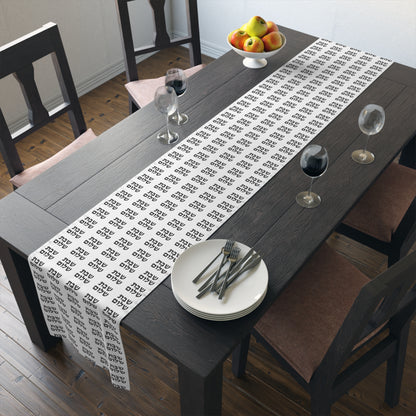 Shabbat Shabat Shabas Shabbas Shabos Shabbos 2 | Jewish Holiday Themed | Table Runner | by Far Out Prints & Co.