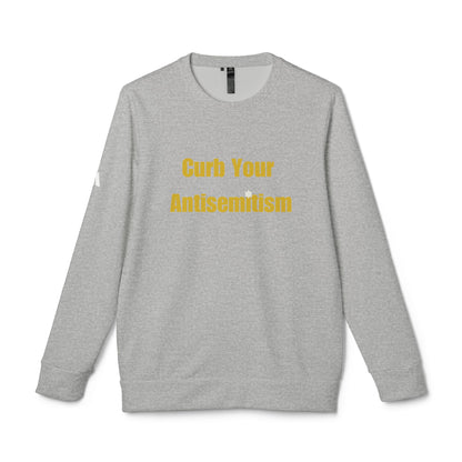 Curb Your Antisemitism Sweatshirt Personalised Customised Israeli Unisex Fleece Crewneck Sweatshirt Jewish Gift Israel Present Stand With Us