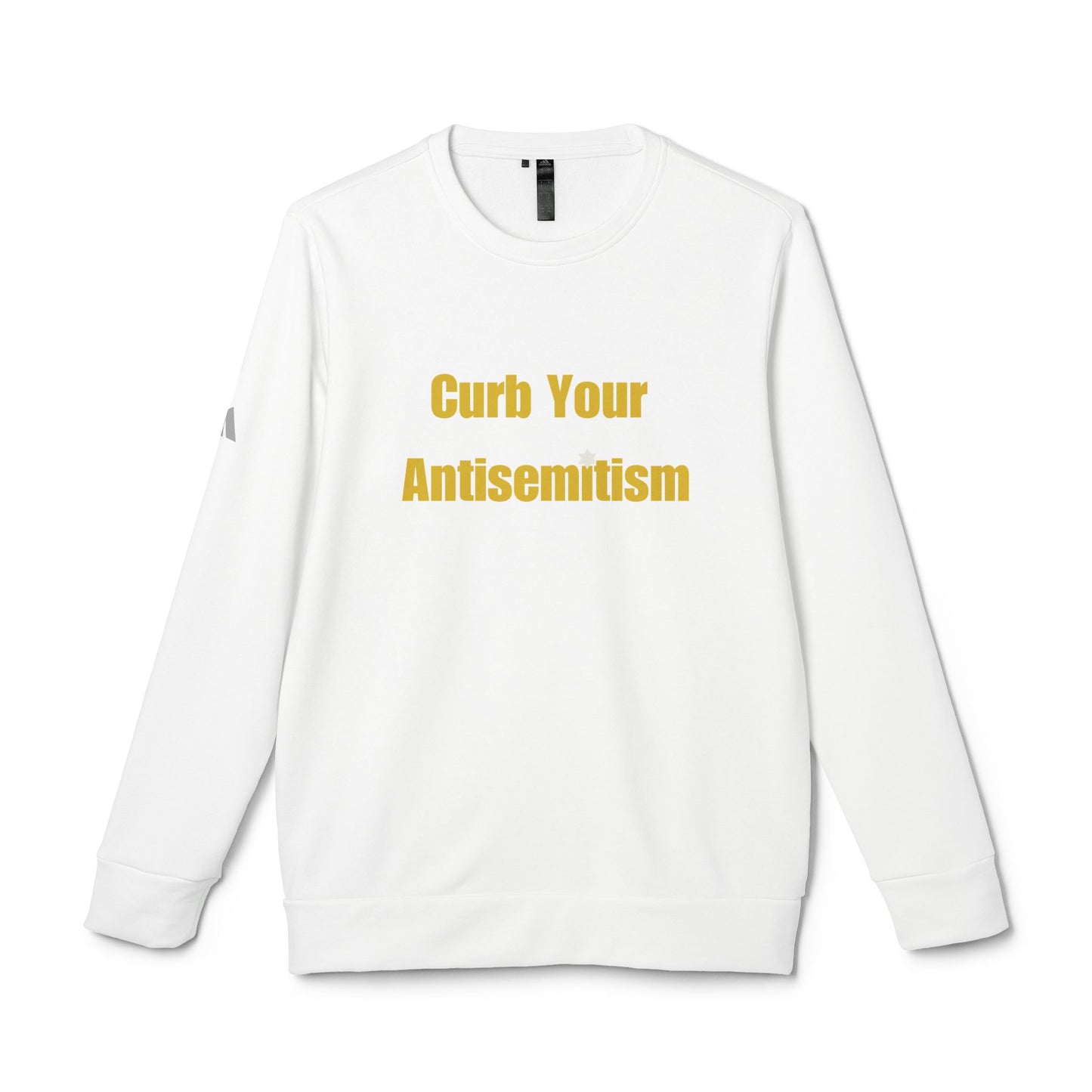 Curb Your Antisemitism Sweatshirt Personalised Customised Israeli Unisex Fleece Crewneck Sweatshirt Jewish Gift Israel Present Stand With Us