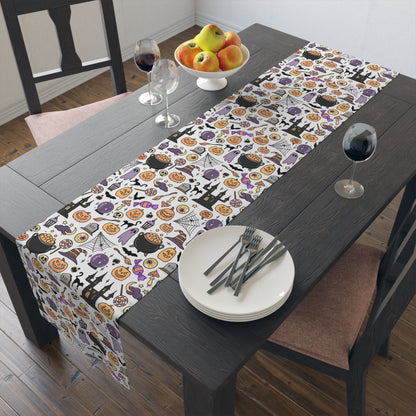 Halloween Decorations | Festive Holiday Themed Kitchen Dining Table Decor | Table Runner | Far Out Prints Co.