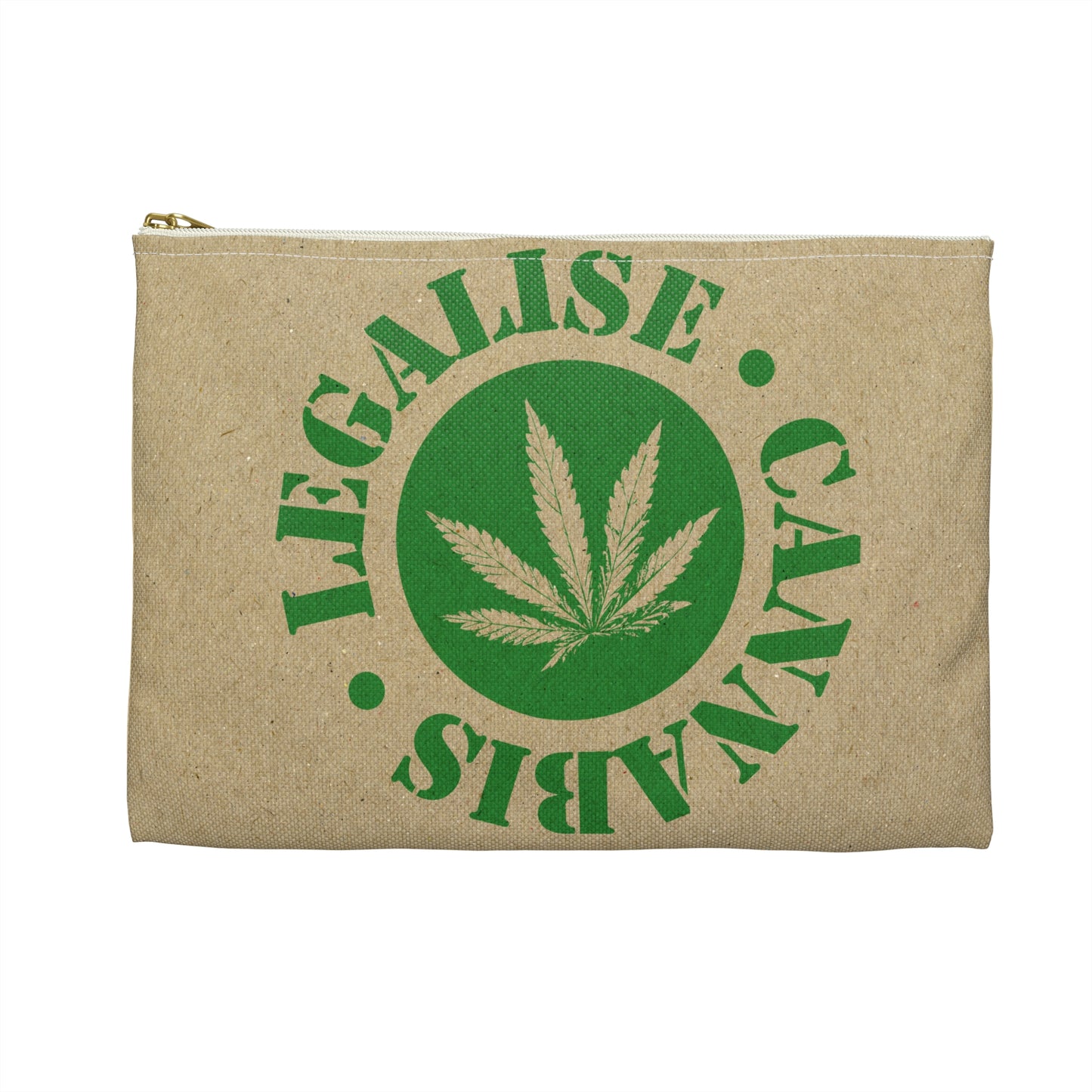 Legalise Cannabis - Accessory Pouch - Stoner Cannabis Weed Jewish Israeli Israel - by Far Out Prints & Co.