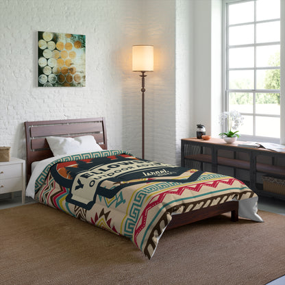 Yellowstone Outdoor Adventure Azteca Comforter by Far Out Prints & Co.