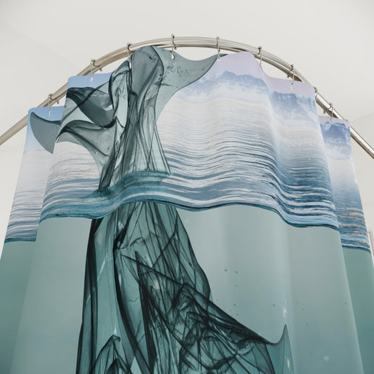 Shower Curtains: Marine Life Inspired, Whale Digital Print for Bathroom Decor - Ideal Gift for Sea Lovers