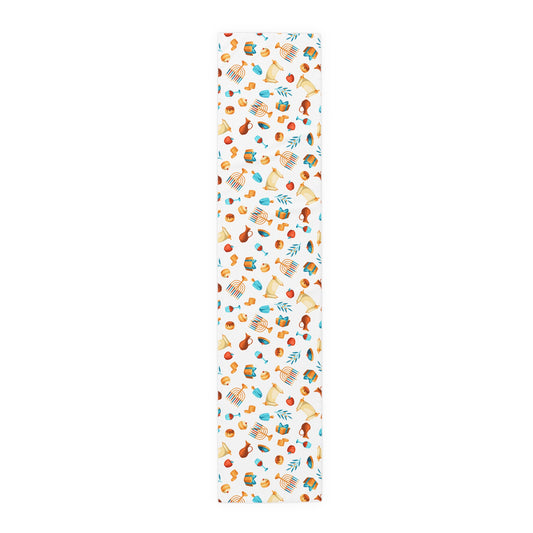 Hannukah Hanuka Hanukkah Chanukah Chanuka Chanukkah Channukah Chanukka 2 | Jewish Holiday Themed | Table Runner