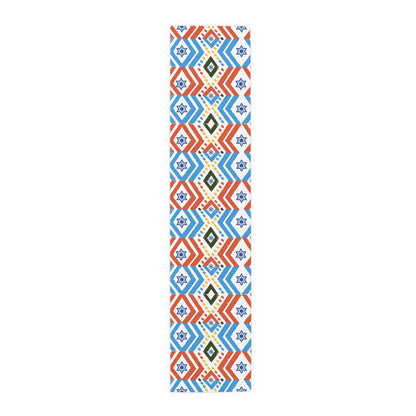 Jewish Bold Vibrant Colors | Jewish Holiday Themed | Table Runner | by Far Out Prints & Co.