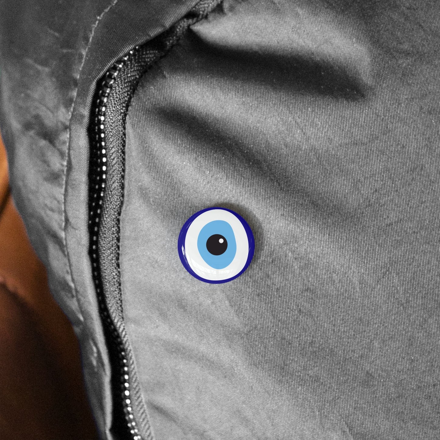 Ayin Hara Against Evil Eye Protection Pin Button Jewish Pins Judaica Judaism Art Bag Accessories Stand With Israel