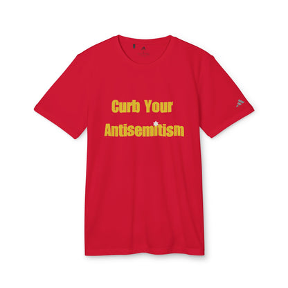 Curb Your Antisemitism Stand Against Hate Israel Shirt Tee Gift Present Jewish T Shirt Customized Unisex Sport T-Shirt Personalized Him Her