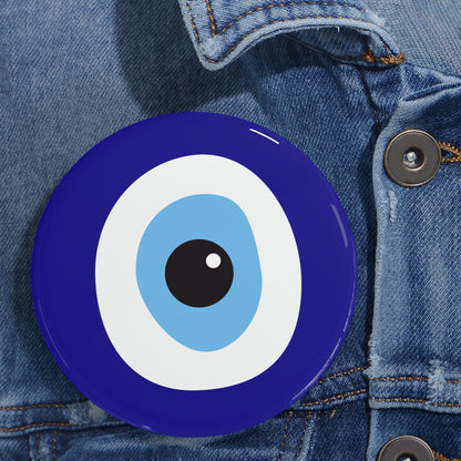 Ayin Hara Against Evil Eye Protection Pin Button Jewish Pins Judaica Judaism Art Bag Accessories Stand With Israel