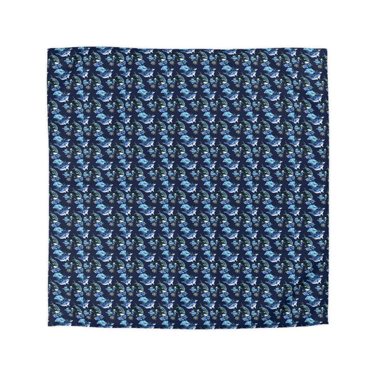 Duvet Cover Blanket for Him or Her Gift Ocean Lover Present Orca Killer Whale Dolphin Pattern Free Willy Gladys Sea Creatures Kids Adults