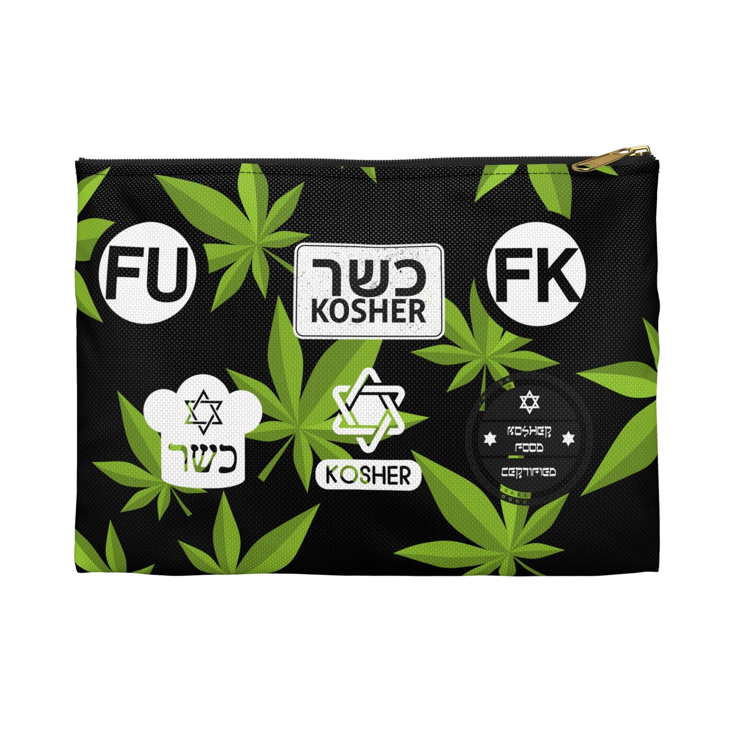 New Kosher Kush FK and FU certified - Accessory Pouch Black