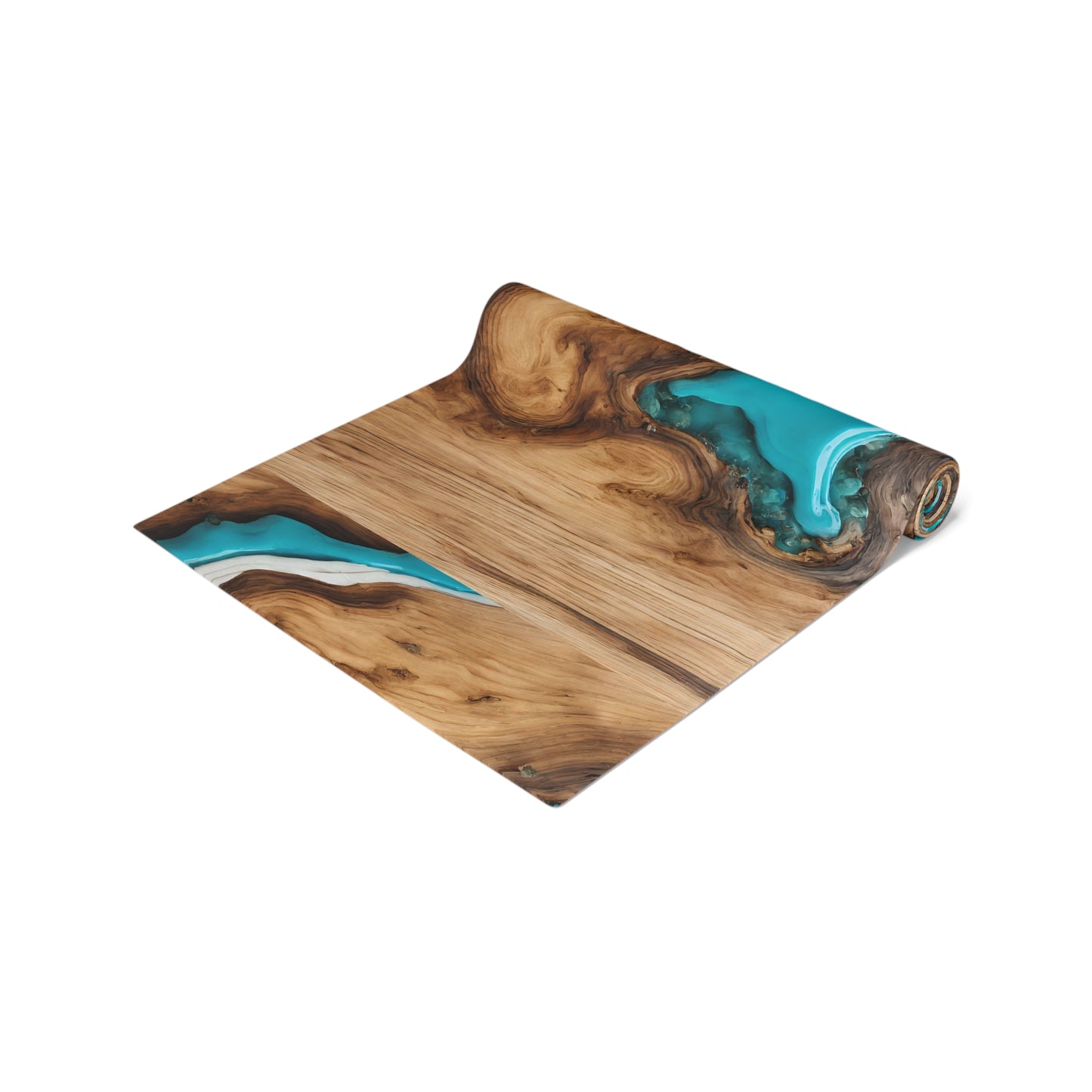 Wood Epoxy Resin Turqoise Design Table Runner Israel Israeli Judaism Judaica Jewish Gifts Presents Him Her | by Far Out Prints & Co.