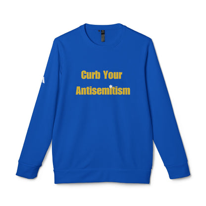 Curb Your Antisemitism Sweatshirt Personalised Customised Israeli Unisex Fleece Crewneck Sweatshirt Jewish Gift Israel Present Stand With Us
