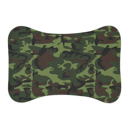 Army Military Uniform Cameo - Pet Feeding Mats - Jewish Israeli Judaica Israel Hebrew Gifts Him Her Dog Cat Presents by Far Out Prints & Co.