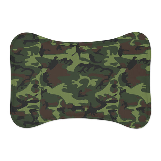 Army Military Uniform Cameo - Pet Feeding Mats - Jewish Israeli Judaica Israel Hebrew Gifts Him Her Dog Cat Presents by Far Out Prints & Co.