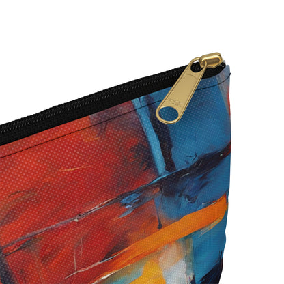 Acrylic Art Painting - Accessory Pouch - Judaism Jewish Israeli Israel - by Far Out Prints & Co.