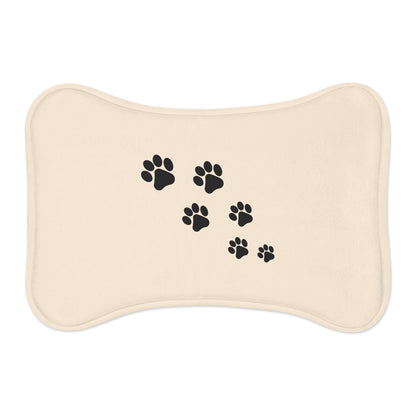 Dogs and Cats Footprints - Pet Feeding Mats - Pets Present Feeding Gift Animal Lovers Gifts Him Her Dog Cat Presents Animals