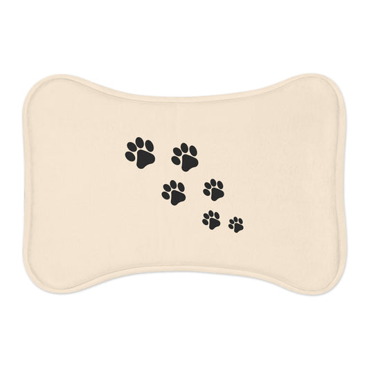 Dogs and Cats Footprints - Pet Feeding Mats - Pets Present Feeding Gift Animal Lovers Gifts Him Her Dog Cat Presents Animals