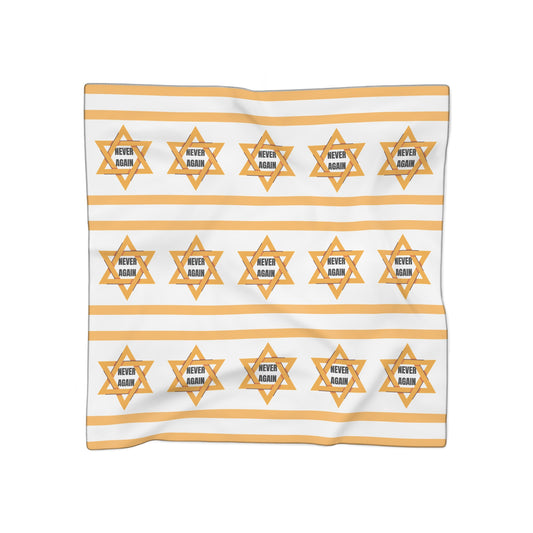 Never Again Scarf Jewish Judaism Judaica Israel Israeli Art | by Far Out Prints & Co
