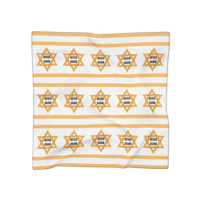 Never Again Scarf Jewish Judaism Judaica Israel Israeli Art | by Far Out Prints & Co